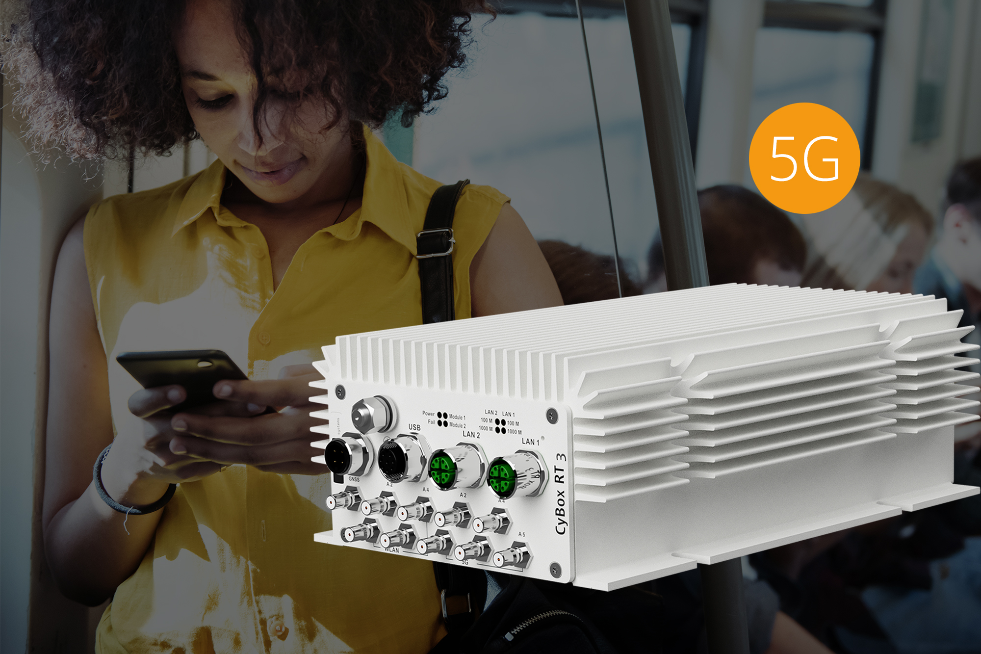 First 5G and Wi-Fi  5 Wave 2 Router for high speed communication in the railway sector